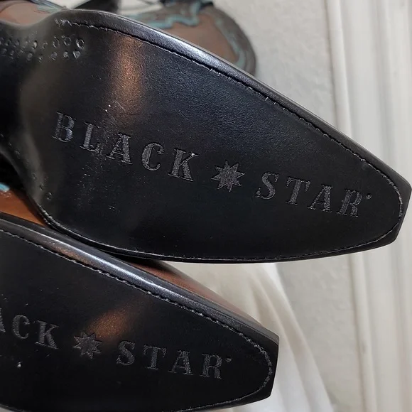 Black Star Women's Chocolate &Teal Boots